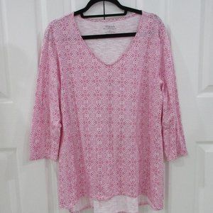 Chico's Ultimate T Pink/White Top Chico's 3 (16)